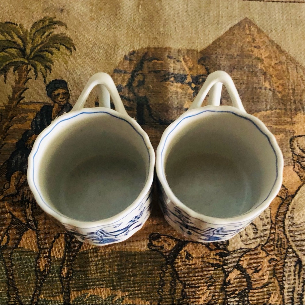 2 Vintage Blue Danube Porcelain Mugs - Picture 6 of 6